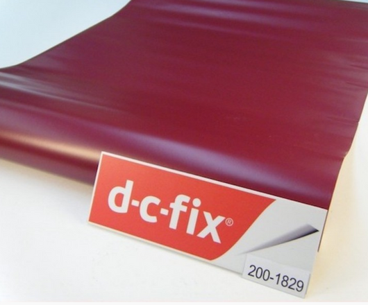 Самоклейка декоративна D-C-Fix бордовий матовий 0,45 х 15м, Бордовый