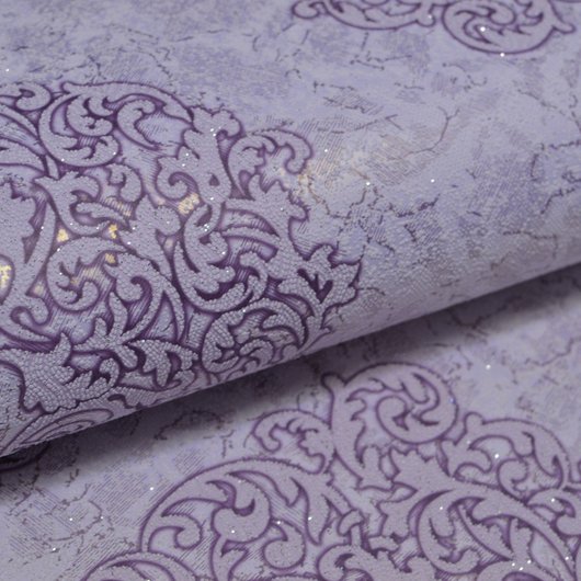 Обои акриловые на бумажной основе Славянские обои B76,4 Лукреция 2 фиолетовый 0,53 х 10,05м (5161 - 07)