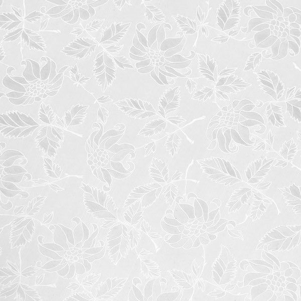 Самоклейка витражная D-C-Fix Матовые цветы прозрачный 0,675 х 1м, Белый, Белый