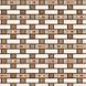 Панель стеновая декоративная пластиковая мозаика ПВХ "Глазурь" 924 мм х 480 мм, Коричневый, Коричневый