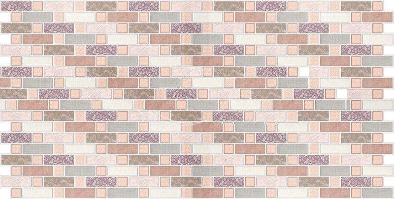 Панель стінова декоративна пластикова мозаїка ПВХ "Льон" 948 мм х 480 мм, Разные цвета, Різні кольора