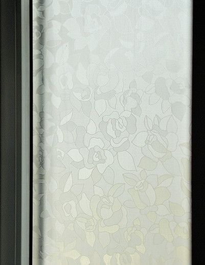 Самоклейка витражная Patifix Роза прозрачный матовый 0,45 х 1м, Белый, Белый