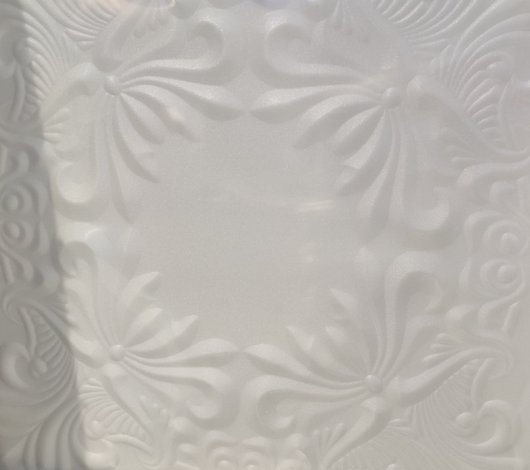 Плитка потолочна з пенополістеролу білий 50x50 8шт/уп, Білий, Білий