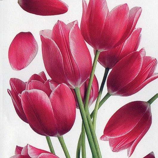 Наклейка декоративная АртДекор №1 Цветы тюльпаны