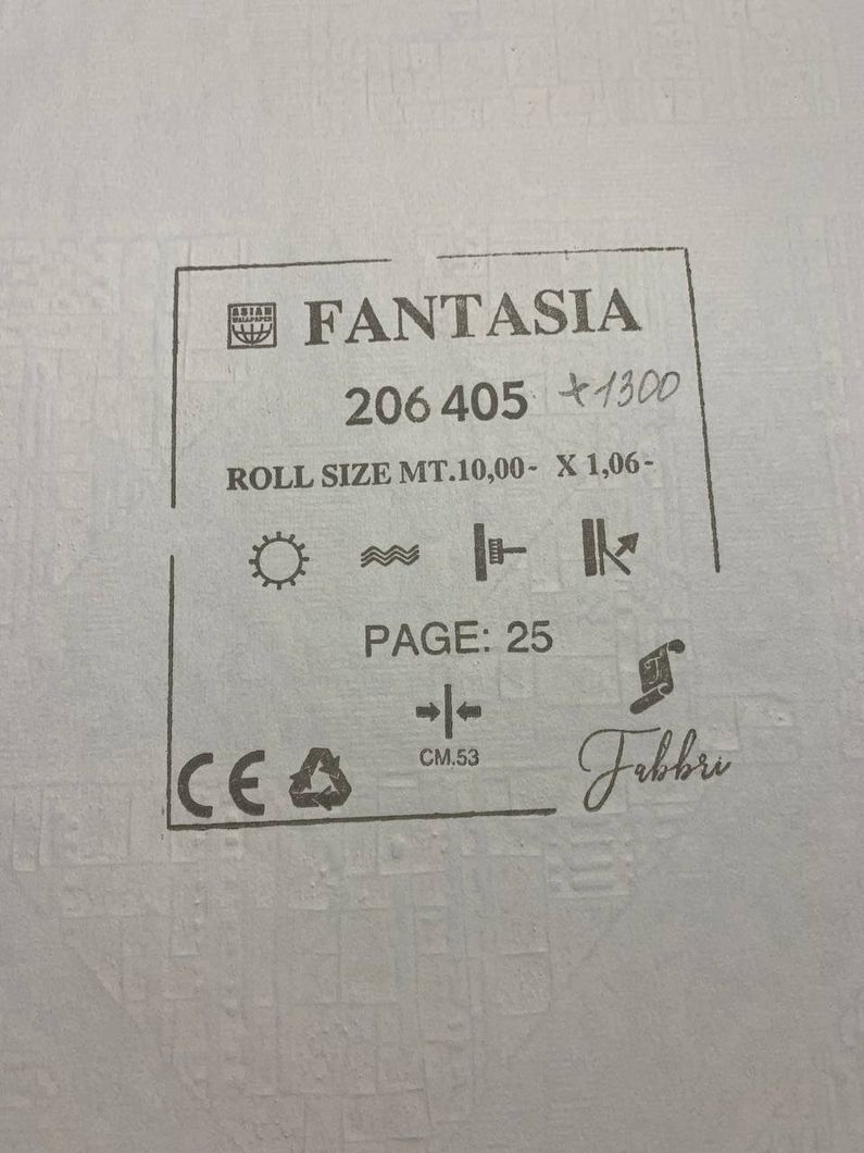 Обои виниловые на флизелиновой основе Wiganford Fantasia серый 1,06 х 10,05м (206405)