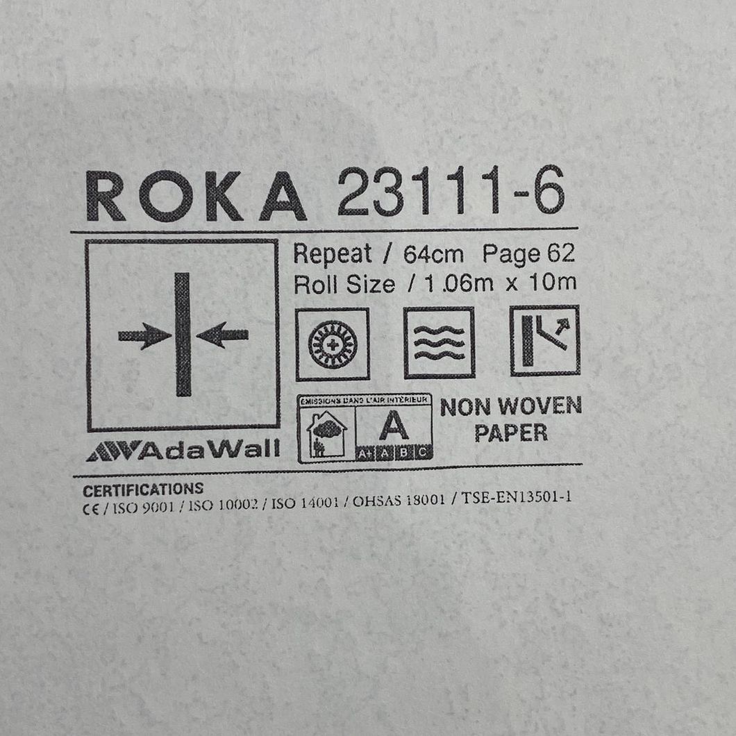 Шпалери вінілові на флізеліновій основі коричневий Roka AdaWall 1,06 х 10м (23111-6)