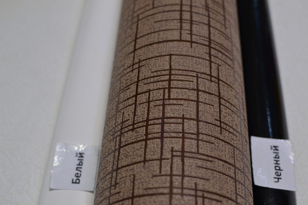 Шпалери вінілові на паперовій основі Bravo коричневий 0,53 х 15м (80265BR56)
