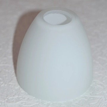 Плафон люстри, Діаметр верхнього отвору 3.7 см, висота 9.5 см, Білий