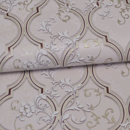 Шпалери вінілові на паперовій основі Слов'янські шпалери Comfort В58,4 Прибой рожевий 0,53 х 10,05м (M 358-06)