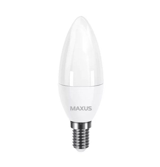 Лампа світлодіодна LED MAXUS C37 5W 4100K 220V E14