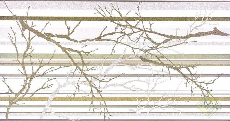 Панель стінова декоративна пластикова ПВХ "Гілка оливкова" 957 мм х 480 мм, Оливковый, Оливковий