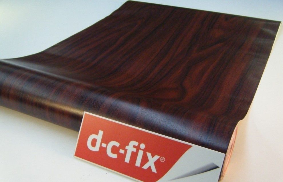 Самоклейка декоративна D-C-Fix Махагон червоне дерево коричневий напівглянець 0,675 х 1м, Коричневий, Коричневий