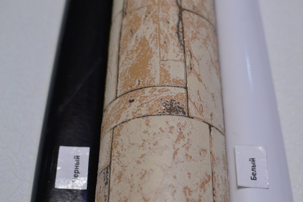 Обои виниловые на бумажной основе супер мойка Vinil Камни МНК коричневый 0,53 х 10,05м (2 - 0861)