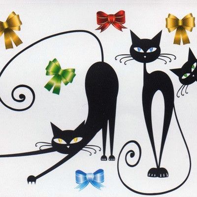 Наклейка декоративная АртДекор №21 Кошки