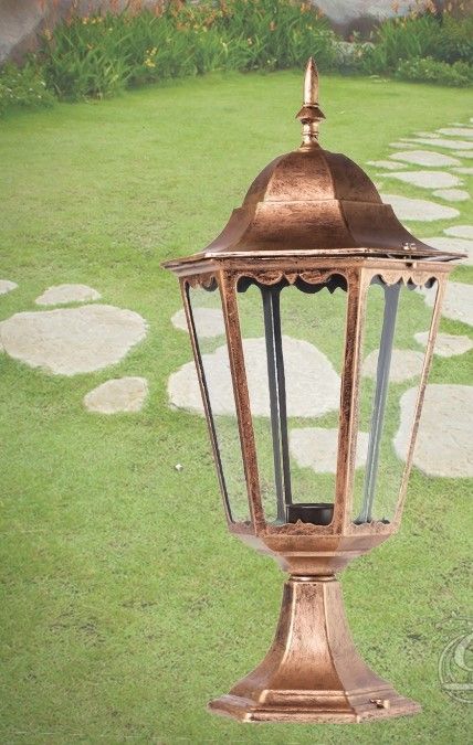 Светильник садово-парковый 1 лампа, Коричневый
