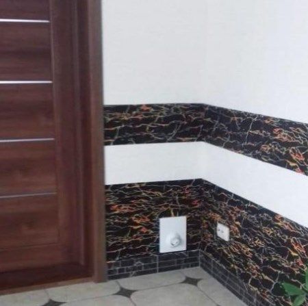 Панель стінова самоклеюча декоративна 3D під чорно-помаранчеву цеглу 700х770х5мм, Черный