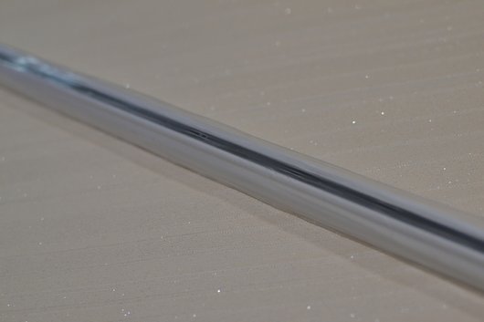 У-шина для тюли металлическая + фурнитура белый 2,4м (103592), Белый