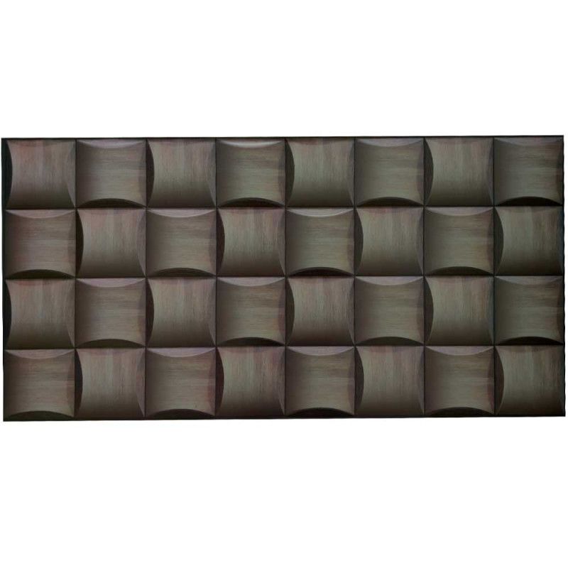 Панель стінова декоративна пластикова плетінка ПВХ 953 мм х 478 мм (п1060), Коричневий, Коричневий