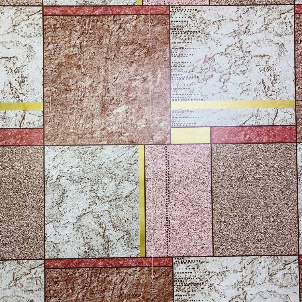 Обои влагостойкие на бумажной основе Континент Орион бордовый 0,53 х 10,05м (2167)