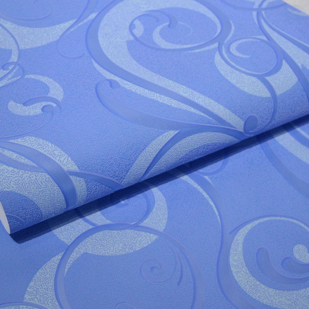 Обои акриловые на бумажной основе Слобожанские обои голубой 0,53 х 10,05м (425-16)