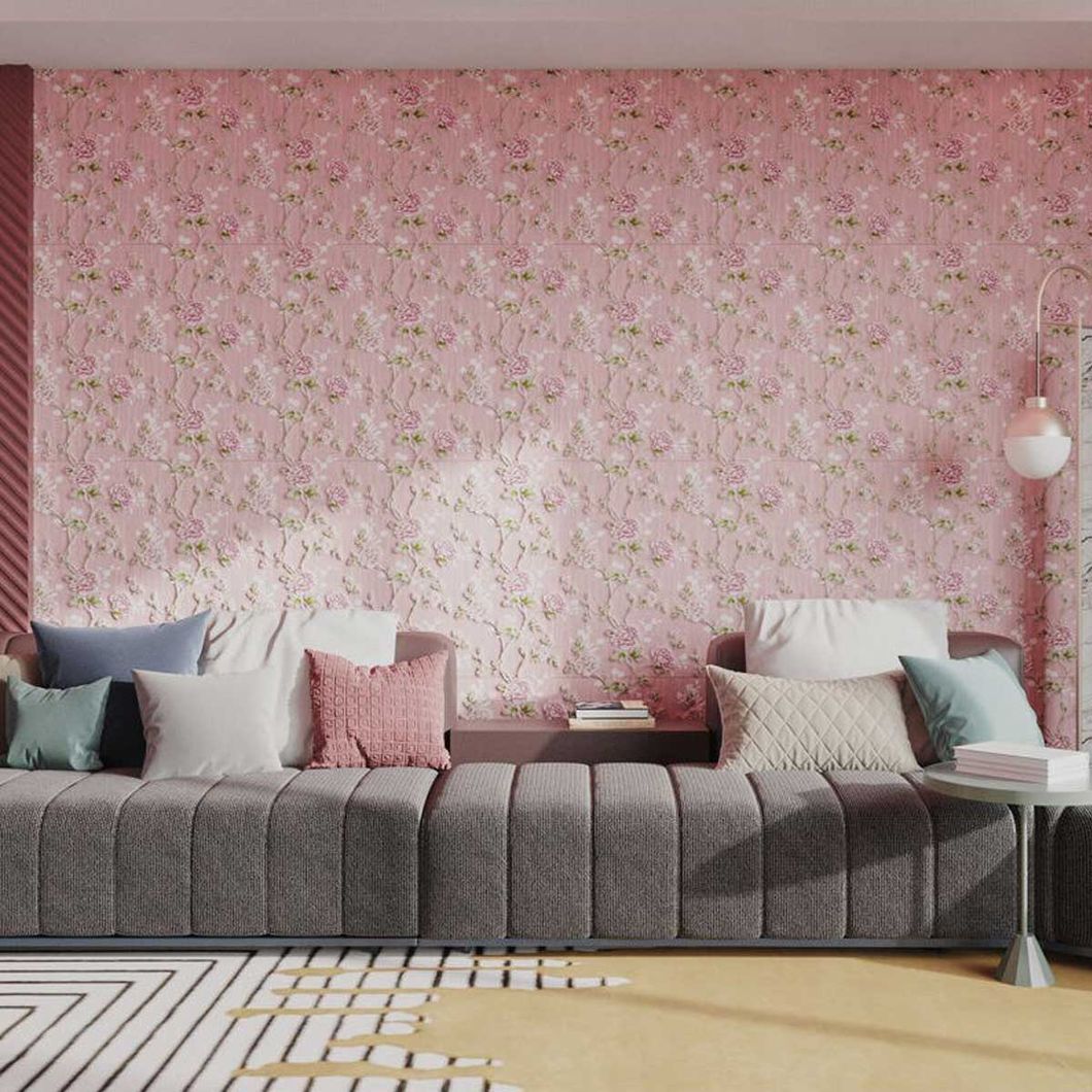 Самоклеющаяся декоративная 3D панель розовые розы 700X700X5ММ (432), Розовый, Розовый
