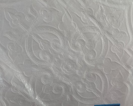 Плитка потолочная из пенополистерола белый 50x50 8 шт/уп (1040), Белый