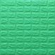Панель стінова самоклеюча декоративна 3D під цеглу зелений 700х770х7мм, Зелений
