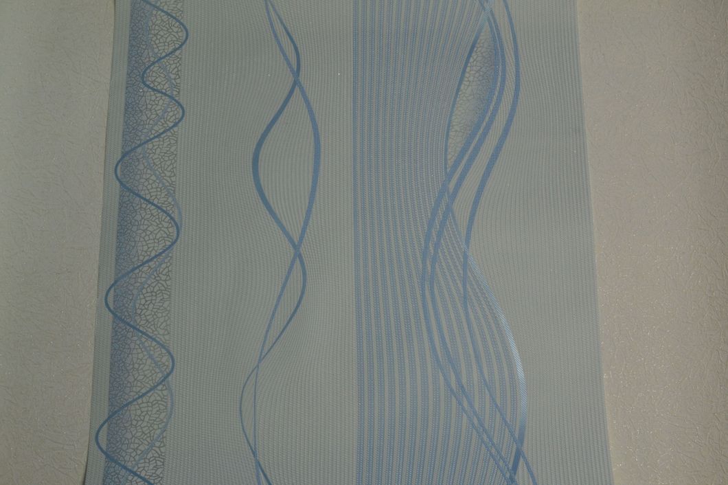 Обои акриловые на бумажной основе Слобожанские обои голубые 0,53 х 10,05м (448-06)
