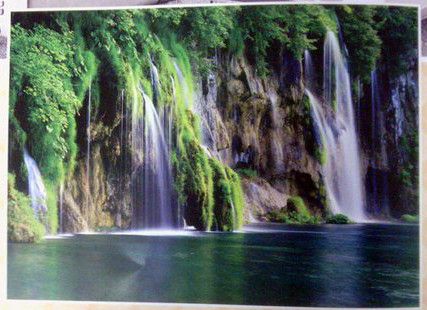 Фотошпалери щільний папір ПРЕСТИЖ №18 Лісовий водоспад 272 см х 196 см