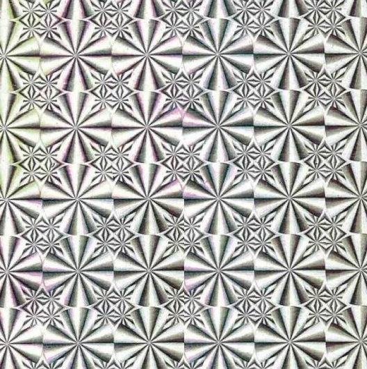 Самоклейка декоративна голограма Hongda Сніжинки срібло 0,45 х 15м, Сірий