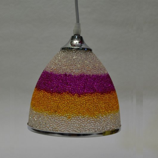 Люстра подвесная разноцветная 1 лампа