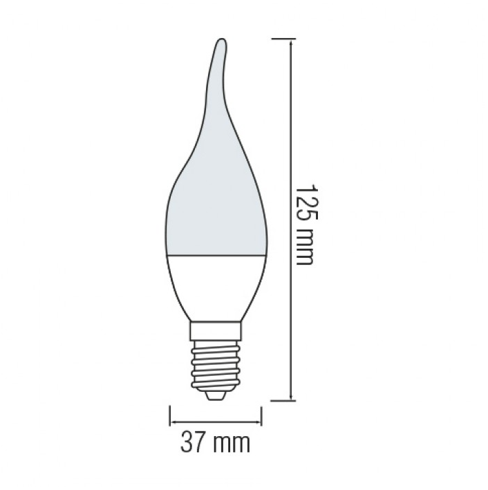 Cветодиодная лампа Horoz Electric CRAFT-6 6W E14 4200К