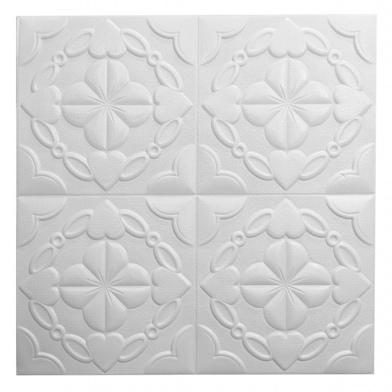 Панель стеновая декоративная пластиковая мозаика ПВХ "Сахара золото" 959 мм х 481 мм, Белый, Разные цвета