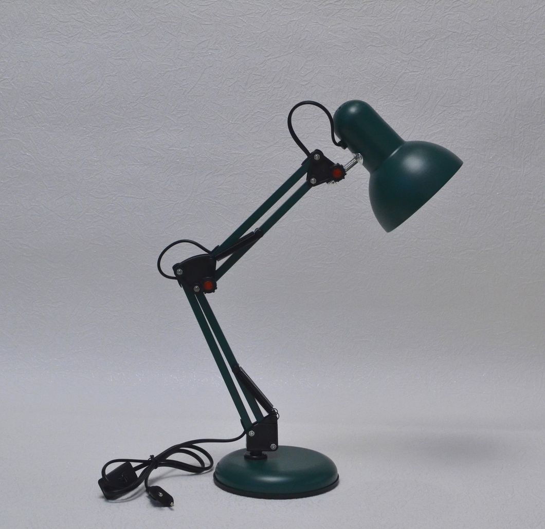 Лампа настільна зелена на 1 лампа, Зелений, Зелений