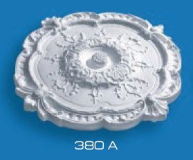 Розетка потолочная круглая фигурная диаметр 38 см (200-380А), Белый
