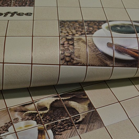 Шпалери вінілові на паперовій основі супер мийка Слов'янські шпалери B43,4 Арабіка коричневий 0,53 х 12м (C 784 - 06)