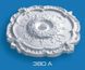 Розетка потолочная круглая фигурная диаметр 38 см, Белый, Белый