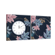 Часы модульная картина Листья 29 см х 60 см