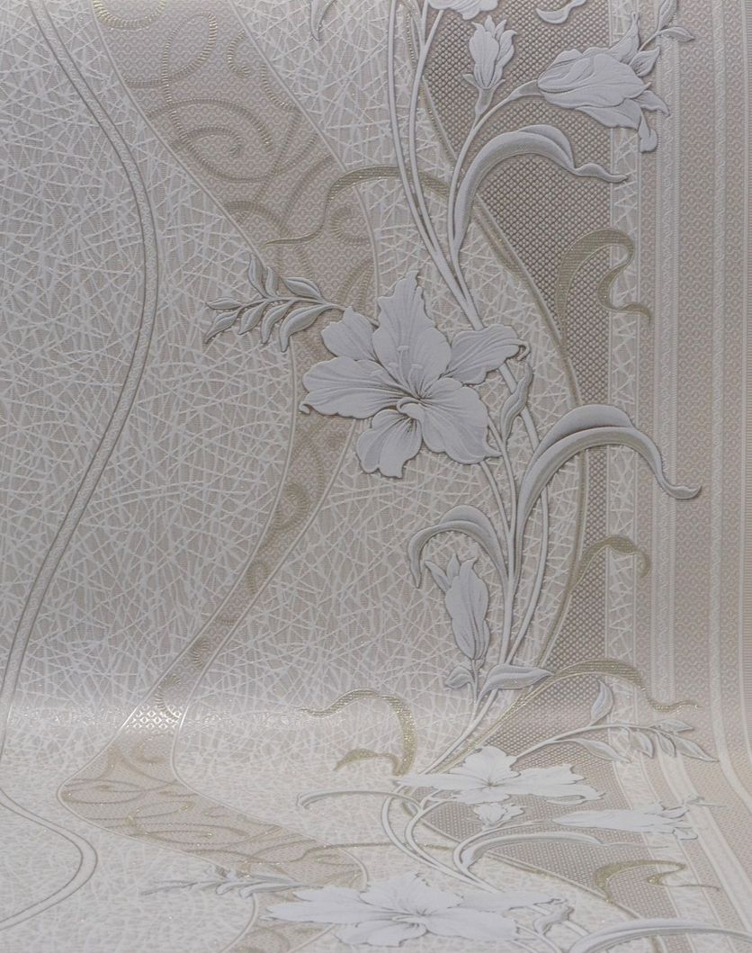 Шпалери вінілові на паперовій основі Слов'янські шпалери Comfort В58,4 Услід бежевий 0,53 х 10,05м (9399-12)