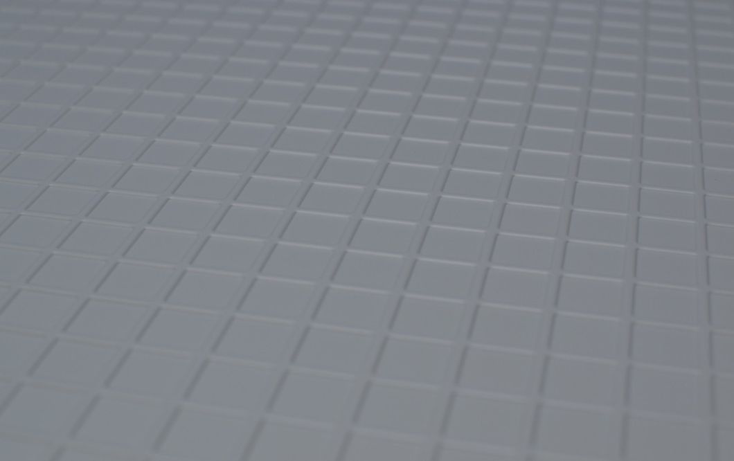 Панель стінова декоративна пластикова камінь ПВХ "Галька Сіра" 980 мм х 640 мм, серый, Сірий