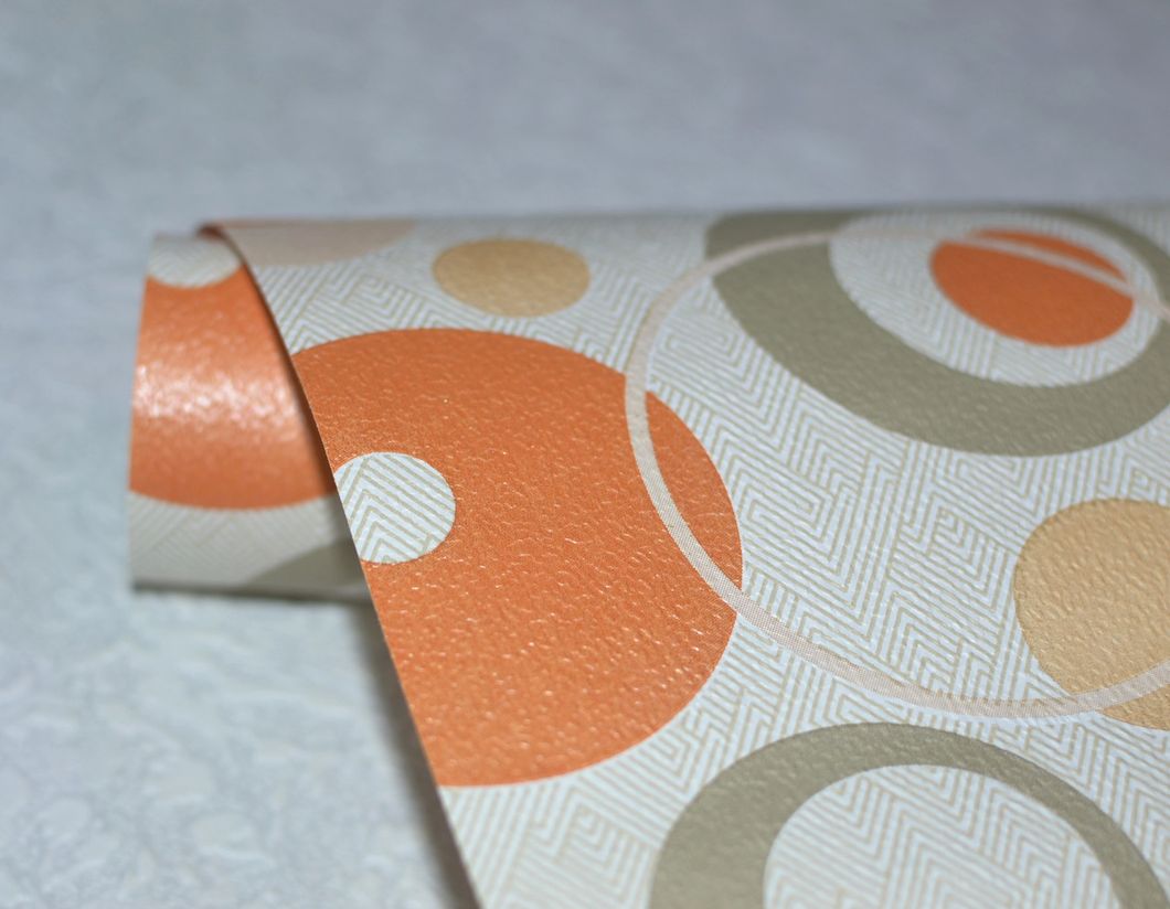 Обои бумажные Шарм Аврора оранжевый 0,53 х 10,05м (109 - 10)