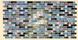 Панель стінова декоративна пластикова мозаїка ПВХ "Крапля" 948 мм х 480 мм, Темно-синій, Темно-синій