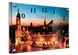 Часы-картина под стеклом Ночной город 30 см x 40 см