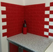 Панель стінова самоклеюча декоративна 3D під цеглу Червону 700х770х7мм, Червоний