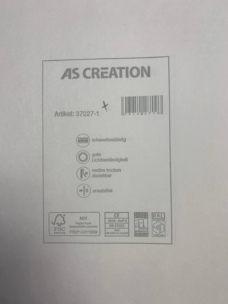 Шпалери вінілові на флізеліновій основі AS Creation Romantico персиковий 0,53 х 10,05м (37227-1)