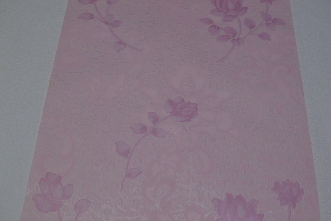 Шпалери акрилові на паперовій основі Слобожанські шпалери рожевий 0,53 х 10,05м (433-09)