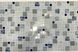 Панель стеновая декоративная пластиковая мозаика ПВХ "Морская соль" 954 мм х 478 мм, серый, серый