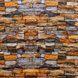 Панель стінова самоклеюча декоративна 3D під цеглу Катеринославський піщаник 700 х 770 х 6 мм, Песочный
